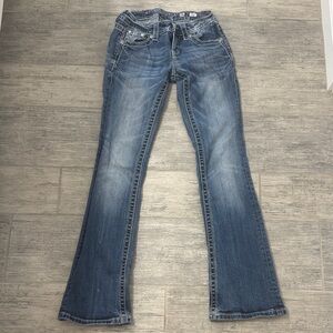 Miss Me Women's Boot Cut Jeans in Blue